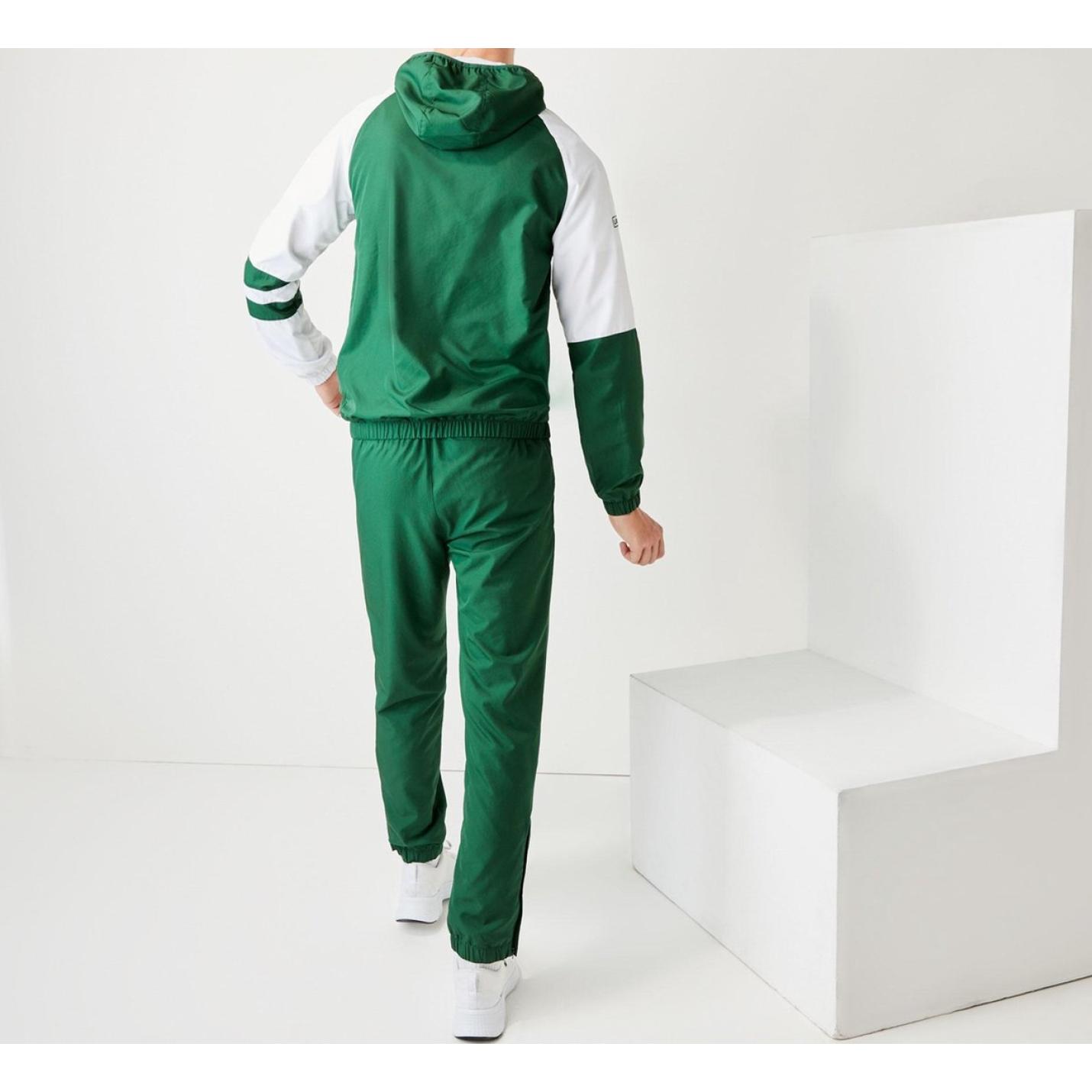 Lacoste Trainingspak Maat XXL Mannen groen wit Retail XL
